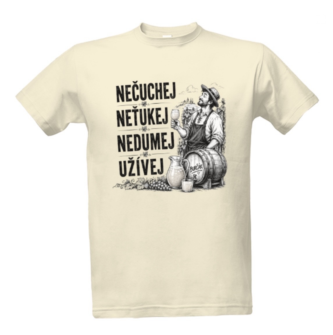 Tričko s potiskem Nečuchej, neťukej