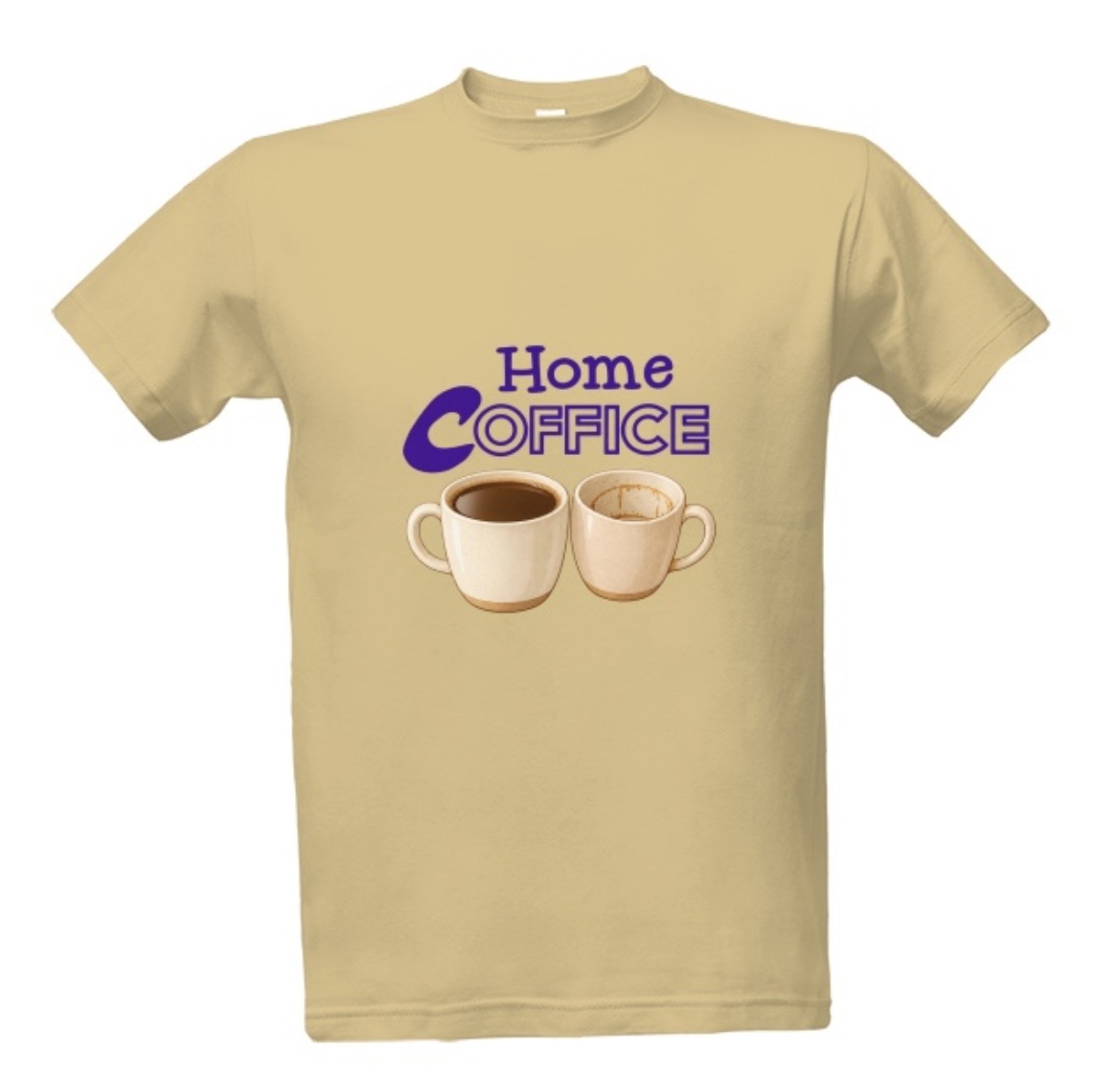 Tričko s potiskem Home coffice