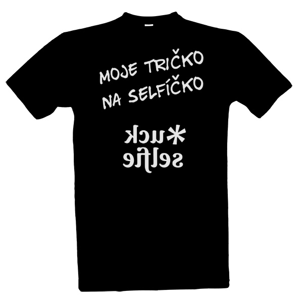 Tričko s potiskem Něco na selfie