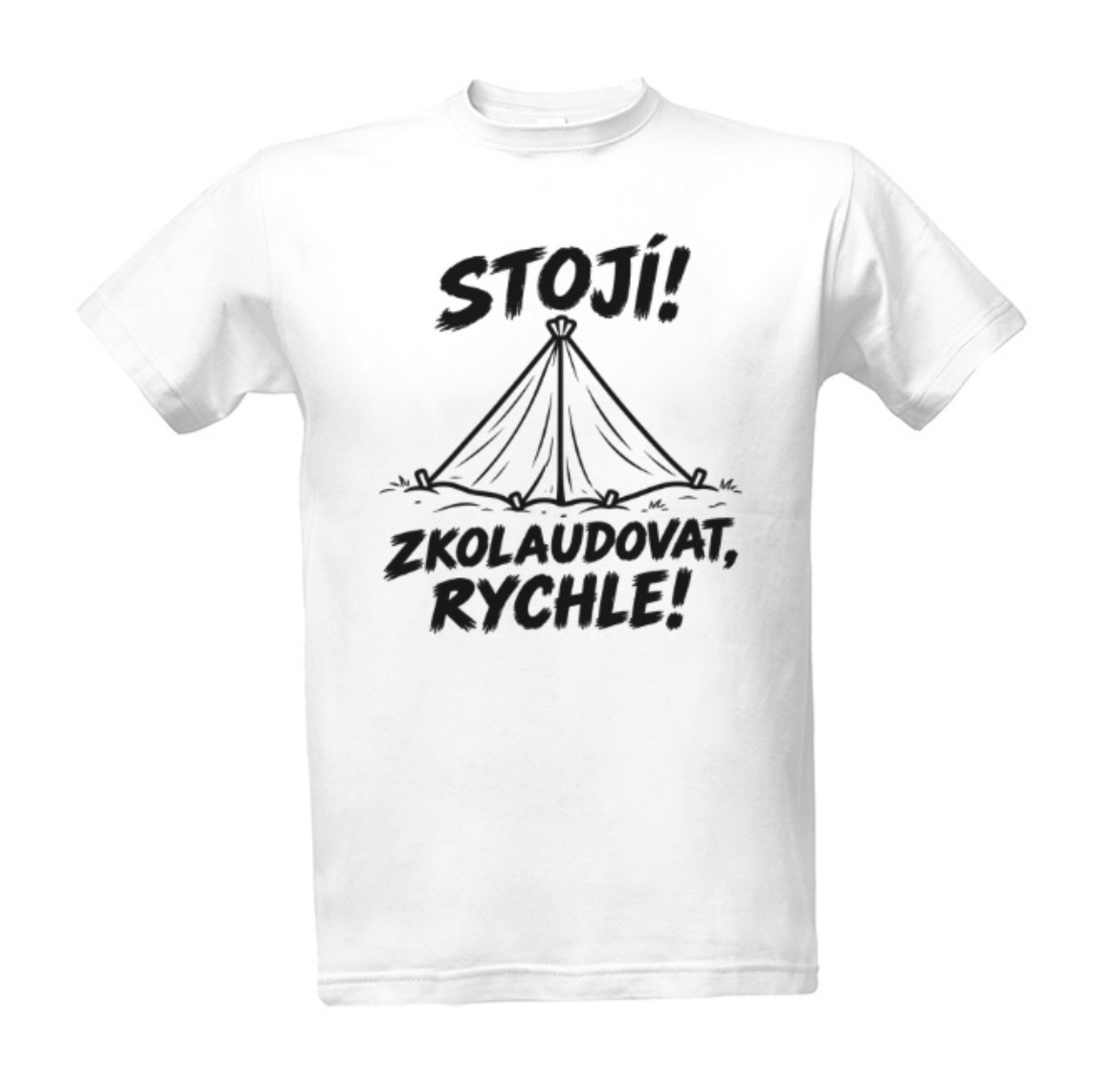 Tričko s potiskem Stojí!
